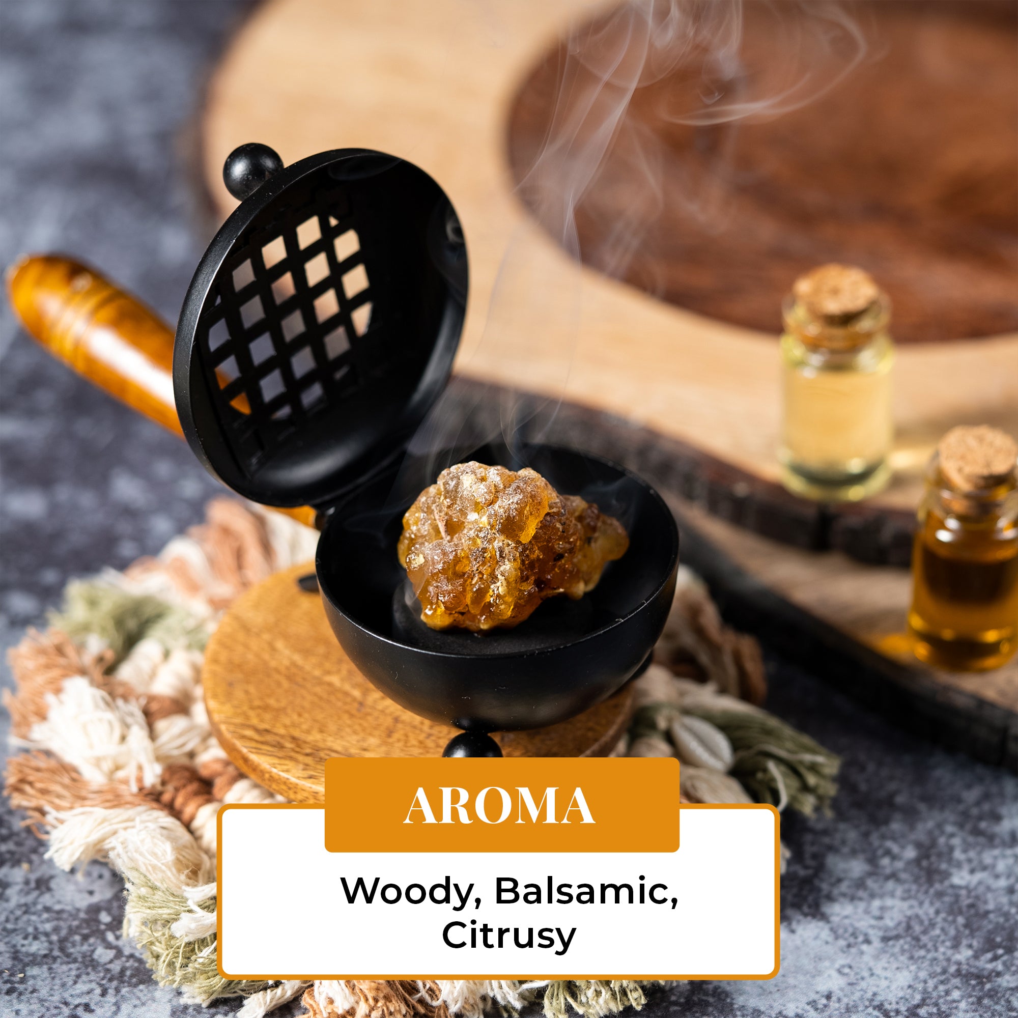 Premium Grade Frankincense Resin (Boswellia Carterii) - Sourced Directly from Farmers - Big Pieces - 1lb (453.6 grams)